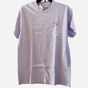 Tokidoki Holographic Mermicorno in Clamshell Lilac Purple Graphic Print T-Shirt